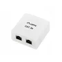 Lanberg OS5-0002-W 2x RJ45 Cat.5e Blanco